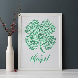 Cheers Shamrock Breweries Word Art